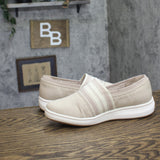 Clarks Breeze Sky Mist Slip-On Sneakers 26181587 Sand Textile Brown 9.5W