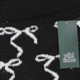 Wild Fable Womens Mid-Rise Holiday Sweater Hot Shorts 91700293 Black XS