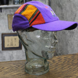 Mens Bolivia Lined Woven Snapback Baseball Hat Purple One Size