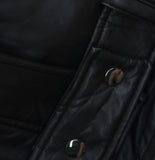 A New Day Womens Snap Zip Front Faux Leather Moto Biker Jacket Black S