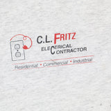 Jerzees Vintage C.L. Fritz Electrical Denver PA Graphic T-Shirt Tee Ash Gray M