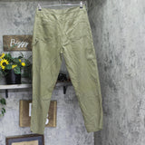 Woolrich X TGT Mid-Rise Straight Fit Cargo Pants Twill Jeans Olive Green 34x32