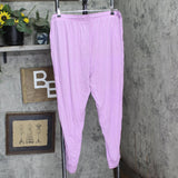 Gap Body Women's Drawstring-Waist Jogger Pajama Pants Purple Orchid XL