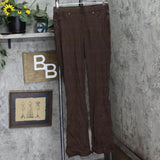 DG2 by Diane Gilman Stretch Knit Pull On Ponte Pants Espresso Snake Brown M Tall