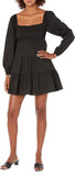 Bb Dakota Womens Daniella Babydoll Casual Dress Black S