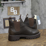 Universal Thread Womens Patenna Chelsea Faux Leather Zora Boots Brown 5M