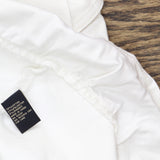 DG2 by Diane Gilman Womens Ruffle Hem Button Up Trucker Jacket 714975 White L