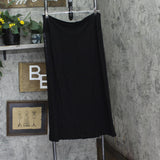 Coin 1804 Womens Plus Size Sequin Side Contrast Fold Over Midi Skirt Black 3X