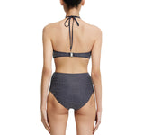 Significant Other Womens Niah Embellished Bikini Top SN2414T-F1 Charcoal Gray 10