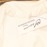 Ny Collection Womens Scuba Crepe Plus Size Jacket with 3/4 Sleeves White 3X