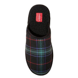 Wondershop Mens Plaid Scuff Slippers 91651288 Navy Blue S (7-8)