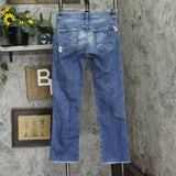 7 For all Mankind Womens Bootcut Button Fly 5-Pocket Jeans Blue 28