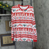 Pat Pat Mens Christmas Holiday 3-Piece Pajama Set 1006159488 Red Multi L