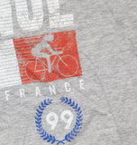 Cold Crush Juniors Vive La France Graphic High-Neck Tank Top Gray / Multi M