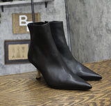 Michael Michael Kors Womens Luna Pointed Booties 40F4LUME5L Black 7M