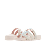 Madden Girl Womens Rhinestone Darliing Slide Sandal DARL04J1 Blush Multi Pink 9M