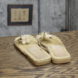 Sam & Libby Womens Vintage Woven Thong Sandals 1673fe593b83ef Brown 6M