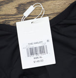 Solid & Striped Hailey One Piece Swimsuit Textured RE25-S1301CT-NR Noir Black XL