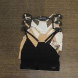 MeMoi Womens 3-Pack Seamless Bralette Black Multi S