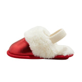 Cat & Jack Toddler Girls Boys Lila Metallic Scuff Slippers 91309311 Red 5T-6T