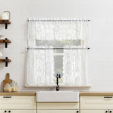 No. 918 Nina Lace Rod Pocket Scallop Valance 16715f5fe82a52 White 58" x 14"