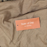 State of Day Linen Blend 2-Pc. Sleeveless Pajama Shorts Natural Umber Brown S