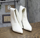 On 34th Womens Rachelle Stovepipe Boots 10019723900 Bone Smooth White 5M