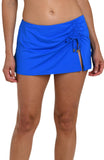 La Blanca Island Goddess Asymmetrical Skirted Swimsuit Bottom Lapis Blue 16