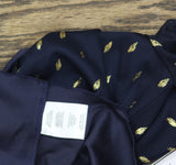 City Studios Juniors Foil-Print Jersey Fit Mini Dress Navy Blue / Gold M