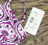 Swim Solutions Womens Tiletale V-Neck Tankini Swim Top 806834 Magenta Purple 14