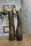 Universal Thread Reed Western Block Heel Boots 94822710 Weather Brown 10M
