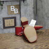 A New Day Womens Lucky Square Toe Mary Jane Heels Block 94305220 Red 7.5M