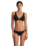 Lauren Ralph Lauren Beach Club Macrame Ring Bikini Top 20501142 Black 6