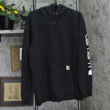 Carhartt Mens Loose Fit Fleece Hoodie Sweatshirt 166ffef296b61f Black XL