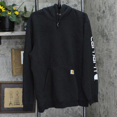 Carhartt Mens Loose Fit Fleece Hoodie Sweatshirt 166ffef296b61f Black XL