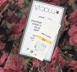 B. Darlin Juniors Tiered Mesh Mini Dress Sleeveless P25AE07 Black / Pink 7/8