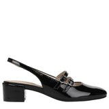 Lifestride Womens Beatrice Pumps Slingback J3764S2 Black Patent 7.5M
