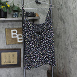 CCX Womens Trendy Plus Size Summer Daisy Camisole Top Summer Daisy Black 18W