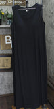 Modern Soul Soothing Knit Jersey Maxi Dress with Support Bra A686345 Black 1X