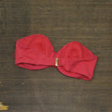 H&M Womens Padded Bandeau Swimsuit Bikini Top 166f8f27d3ef7f Dark Pink 36B