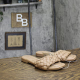 A New Day Womens Carissa Slide Sandals 86812464 Tan Brown 6M