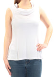 Ultra Flirt Juniors Sleeveless Cowl-Neck Tank Top 3C222MC White M