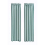 Royal Court Coastal Nautical Window Curtain Panel Pair Aqua Blue Green 84x41