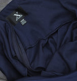 X By Xscape Plus Size Ruched Lace Gown Dress XC121W Navy Blue 18W