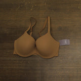 Auden Womens Luxe Stretch Comfort Wire Demi Bra 94266746 Caramel Brown 36D