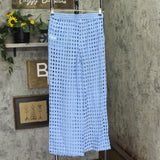 Dotti Openwork Dot Cover-Up Pants 85289 Light Blue S
