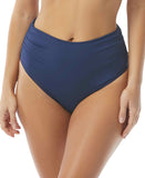 Coco Reef Impulse Rollover Bikini Swim Bottom U95208 Navy Captain Blue L