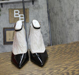 Jessica Simpson Womens Nazela Pointed Toe Pumps JS-NAZELA Black Patent 8.5M