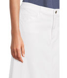 Eileen Fisher Womens Maxi Full Length Straight Skirt A-Line Denim White L