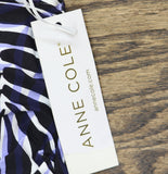 Anne Cole Womens Square Neck One-Piece Swimsuit 26MO078106 Navy Print Multi 8